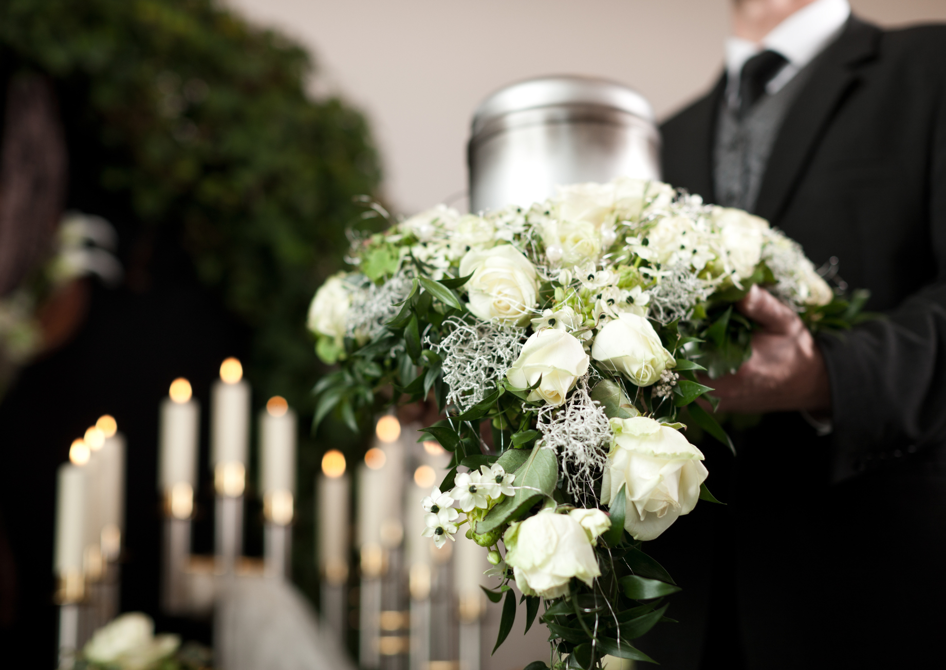 ashes in urn