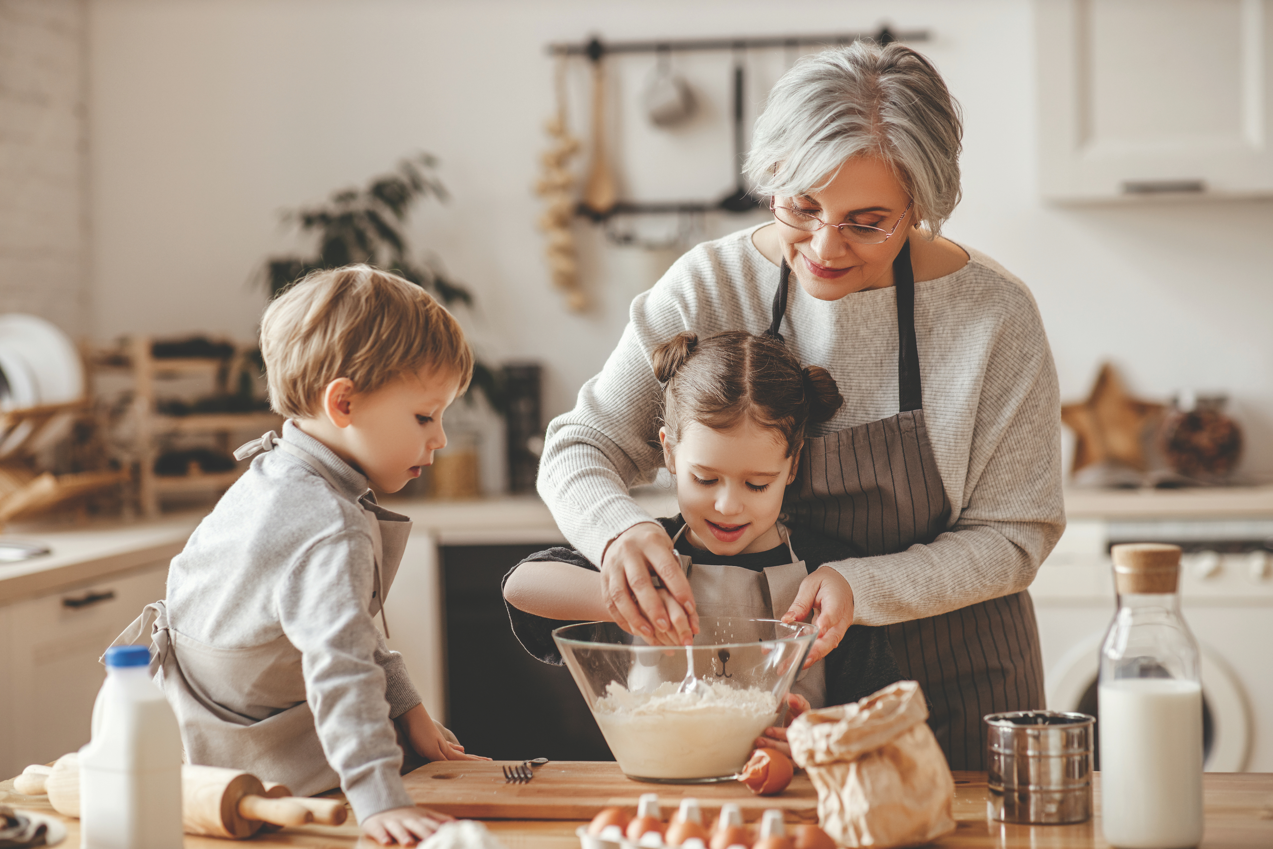 family cooking