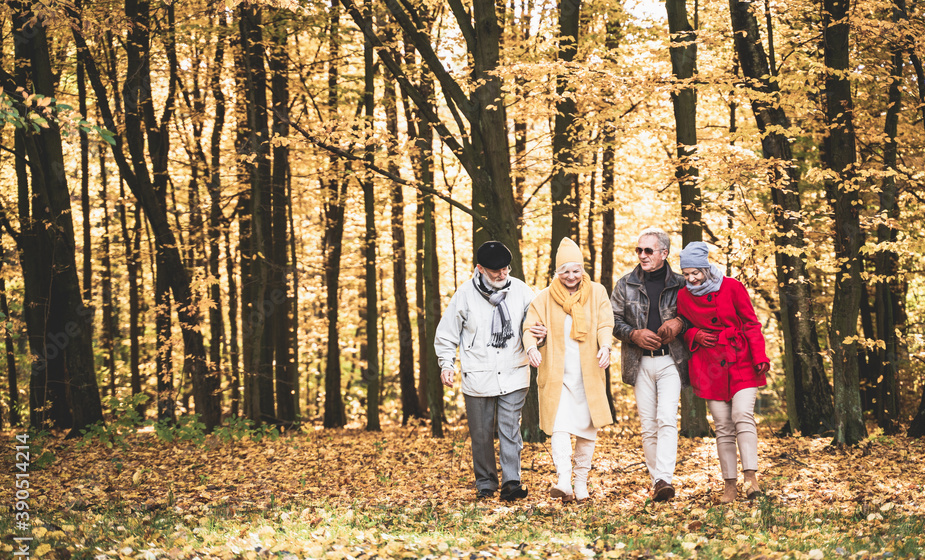 family walking